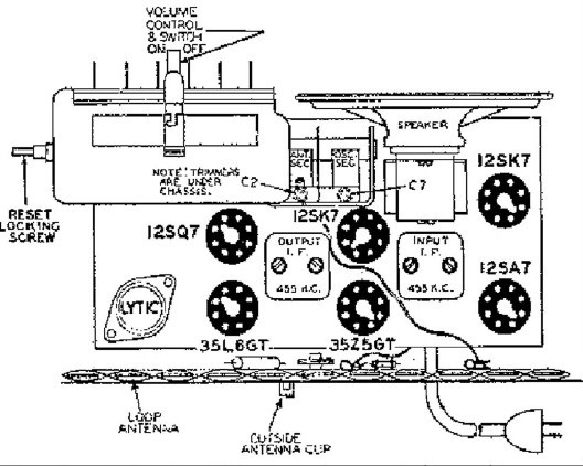 Tube layout of this Belmont 6D-121