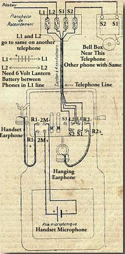 French Telephone Hook Up Diagram Marty 1910