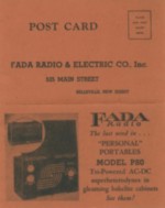 Fada Warranty Card Front